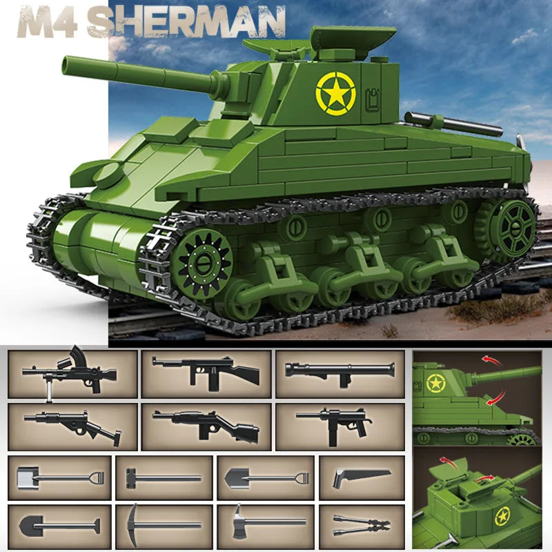 Mini M4 Sherman I 480 pcs