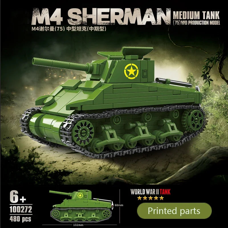 Mini M4 Sherman I 480 pcs