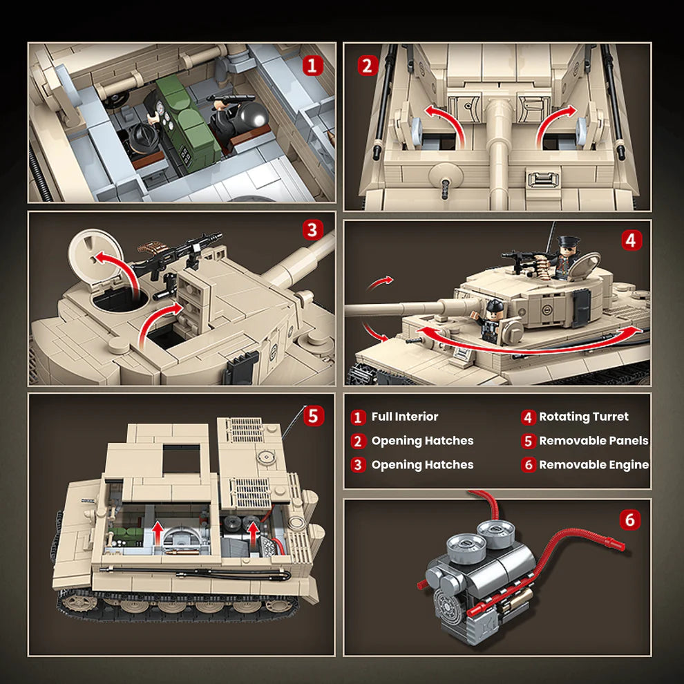 Tiger Type-1 | 1361PCS